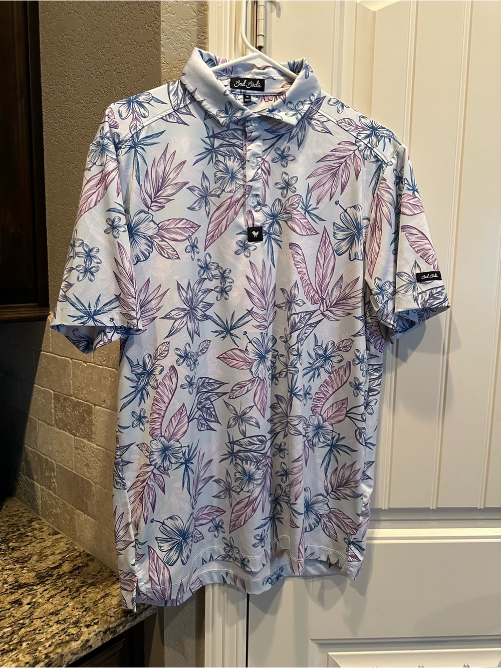 Bad birdie Floral Performance Polo